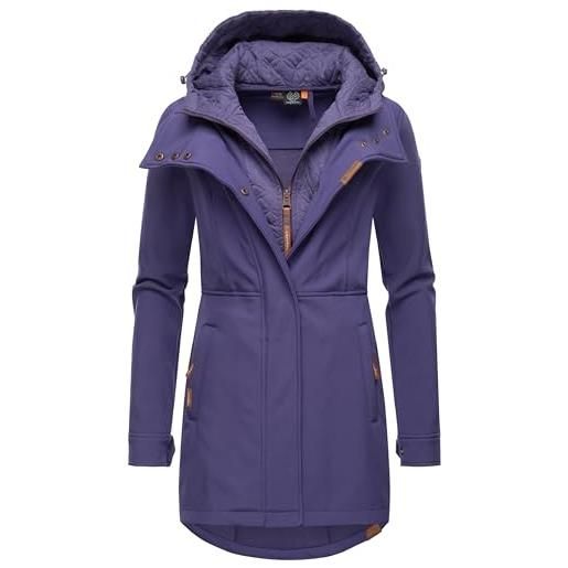 Ragwear giacca da donna per mezza stagione, impermeabile, traspirante, con cappuccio, ybela xs-6xl, light olive23, l