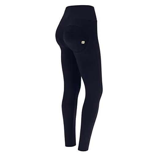 FREDDY - pantaloni push up wr. Up® vita altissima in jersey organico, nero, small