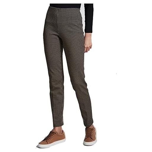 RAGNO pantalone (autunno-inverno 2021-22) digital wool a sigaretta fantasia nero -verde (db41ps pants) (m, nero)