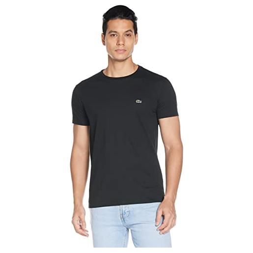 Lacoste th6709, t-shirt uomo, argent chine, xs