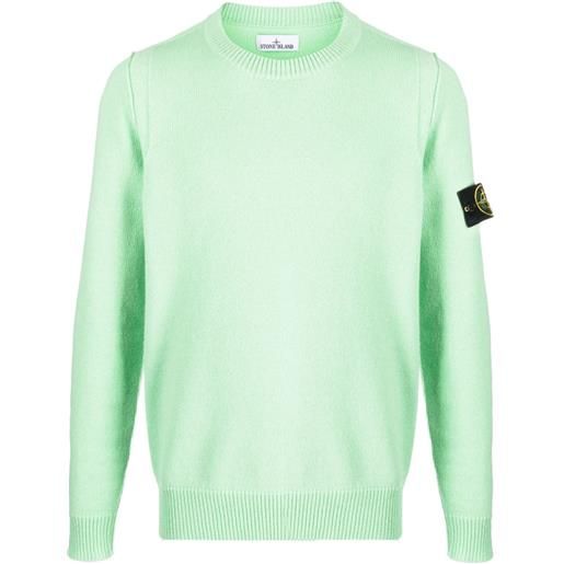 Stone Island maglione girocollo con motivo compass - verde