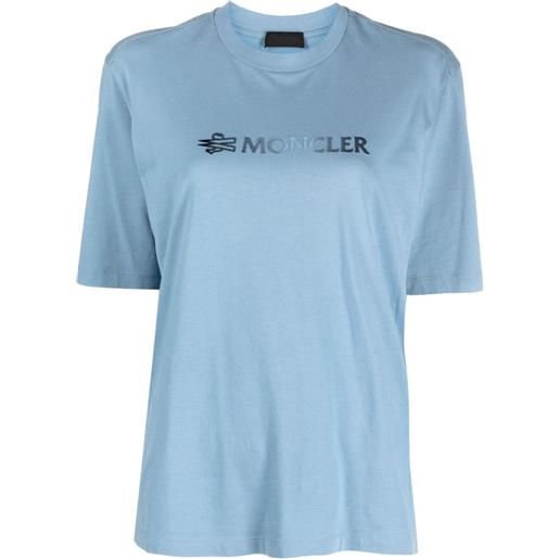 Moncler t-shirt con stampa - blu
