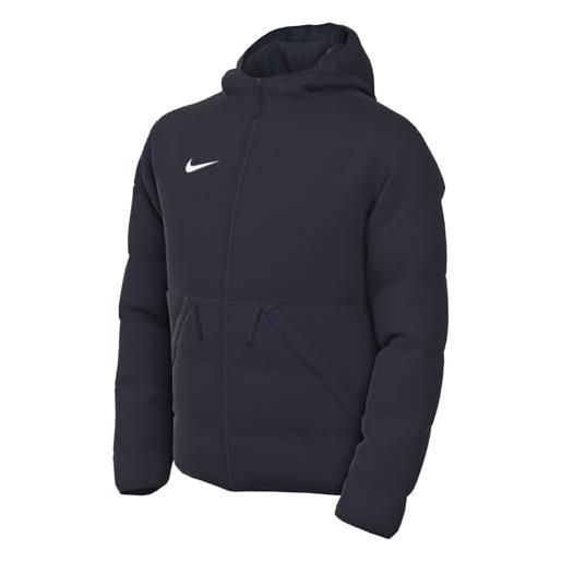 Nike y nk tf acdpr fall jacket giacca, obsidian/obsidian/obsidian/white, 12-13 anni unisex-bambini e ragazzi