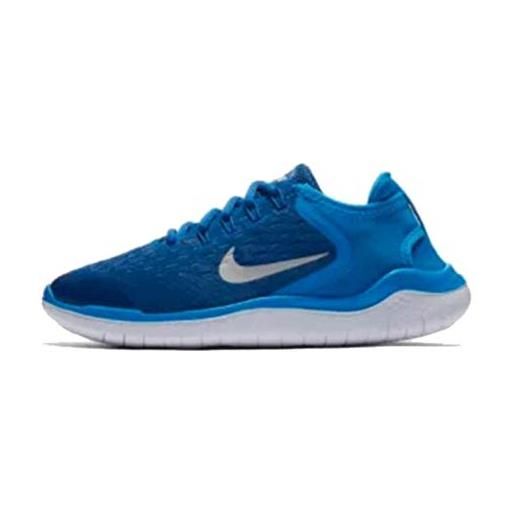 Nike kinder laufschuh free run 2018, scarpe running unisex-bambini, blu (team royal/white-pht 401), 39 eu