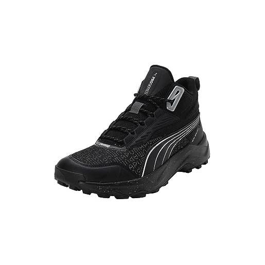 PUMA obstruct pro mid wtr, scarpe per jogging su strada unisex-adulto, nero fresco grigio scuro, 43 eu