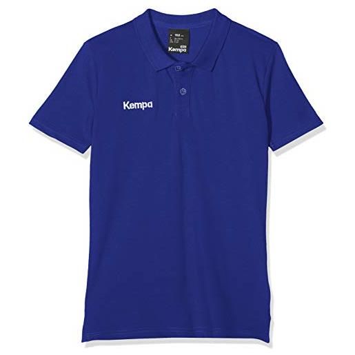 Kempa classic polo shirt, unisex-bambini, blu reale, 140