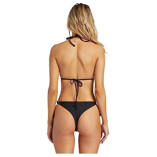 Billabong sol searcher tie side mutandina bikini mini da donna nero