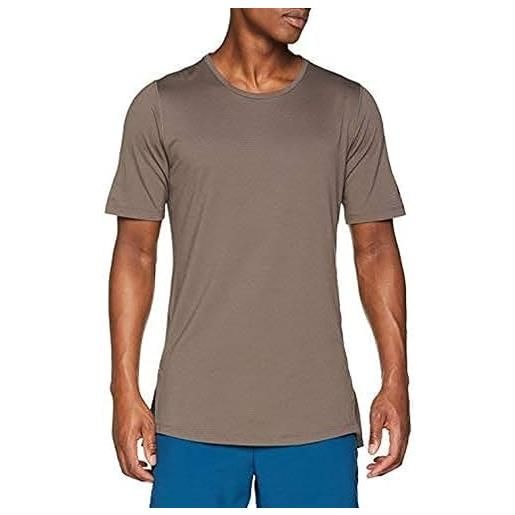 Nike uomo top a maniche corte fitted utility maglietta, uomo, top short sleeve fitted utility, ridgerock/black, s