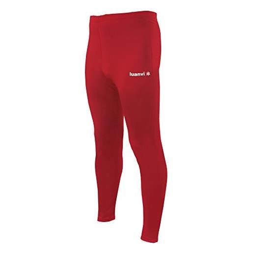 Luanvi 08943_00223, calze lunghe con tasca interna donna, rosso, 3xs