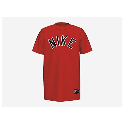 Nike b nsw tee air s+, t-shirt bambino, university red/black