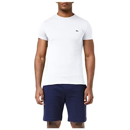 Lacoste th6709, t-shirt uomo, white, xs