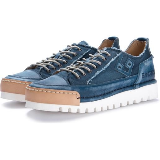 Bng real shoes | sneakers la jeans canvas blu
