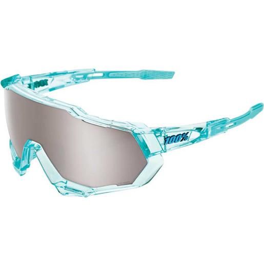 100percent speedtrap sunglasses trasparente hiper silver mirror lens/cat3