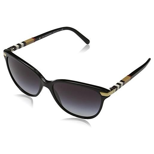 Burberry 0be4216 30018g 57 occhiali da sole, nero (black/gradient), donna