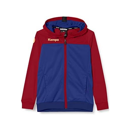 Kempa prime multi jacket, giacca da pallamano con cappuccio da uomo, rojo chili/rojo, 164