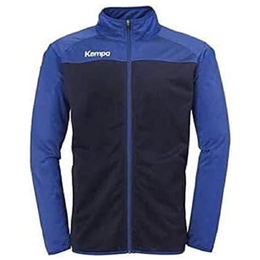 Kempa prime poly jacket, giacca da pallamano da uomo, blu oltremare/blu reale, m