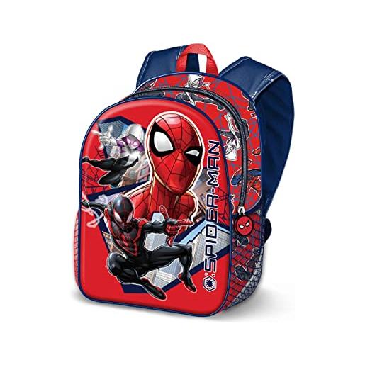 Marvel spiderman ways-zaino 3d piccolo, rosso, 26 x 31 cm, capacità 8.5 l