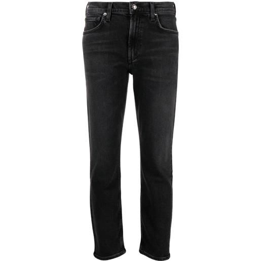 AGOLDE jeans dritti crop - grigio