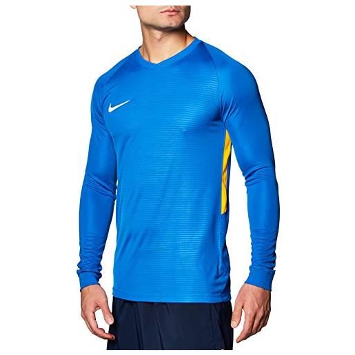 Nike tiempo premier jersey ls, maglia uomo, royal blue/royal blue/university gold/white, m