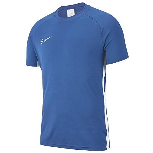 Nike dry academy19 top ss, maglietta unisex-adulto, blu (marina/white/white), m