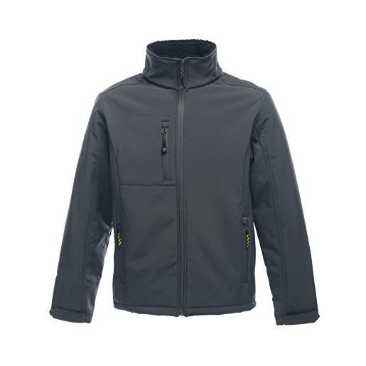 Regatta groundfort ii premium - giacca a maniche lunghe con cappuccio, tinta unita, colore grigio (ferro (nero), taglia produttore: xxl)