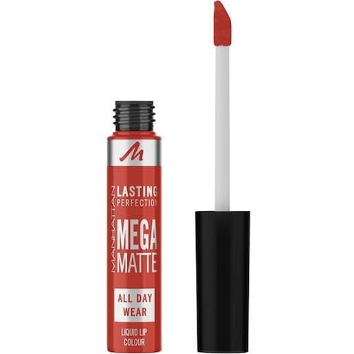 Manhattan make-up labbra lasting perfection mega matte liquid lipstick 920 scarlet flames