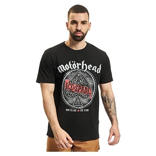 Brandit motörhead-maglietta ace of spades t-shirt, nero, m uomo