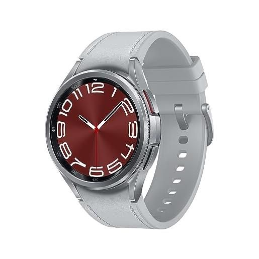 Samsung galaxy watch6 classic lte 43mm smartwatch fitness tracker, monitoraggio benessere, batteria a lunga durata, ghiera interattiva in acciao inox, silver [versione italiana]