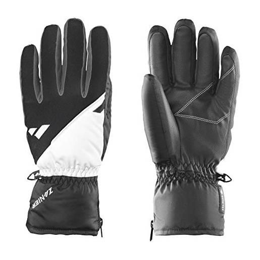 Zanier unisex jugend 12098-2010-4,5, guanti da uomo, colore nero, bianco, taglia 4.5