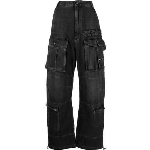 Sportmax jeans a gamba ampia - grigio