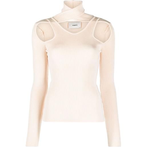 Coperni top con dettaglio cut-out - toni neutri