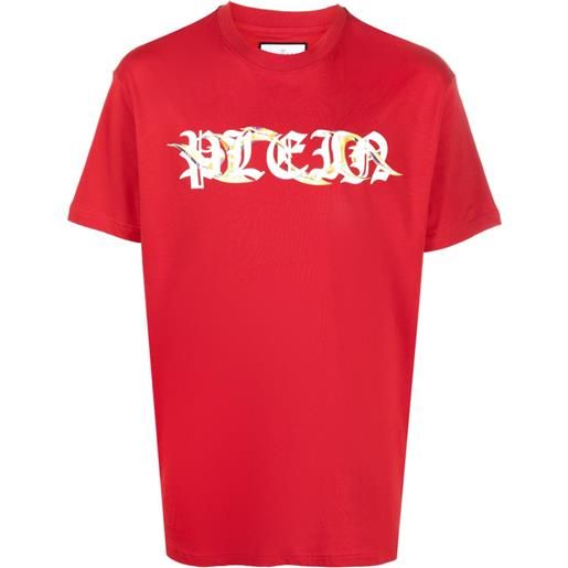 Philipp Plein t-shirt ss chrome girocollo - rosso