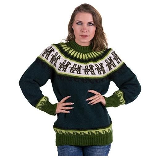 Gamboa alpaca maglione in alpaca da donna con il design andino - vari colori