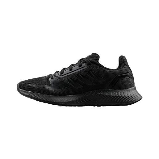 Adidas donna run falcon 2.0 scarpe running, grigio (grey two/grey three/zero metalic), 36 2/3 eu