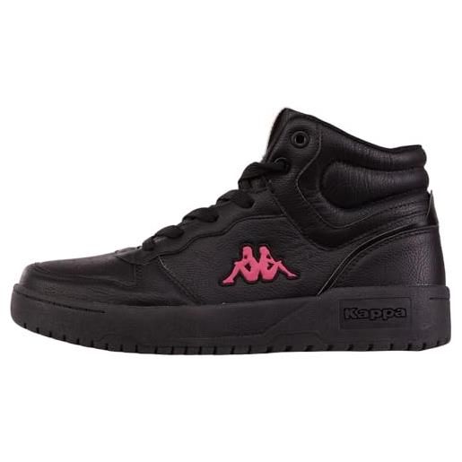 Kappa codice stile: 243376oc swanton oc, scarpe da ginnastica unisex-adulto, nero rosa, 38 eu