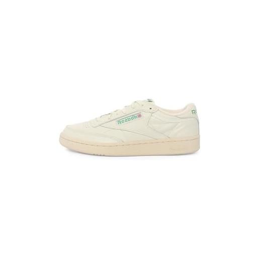 Reebok club c 85 vintage, sneaker unisex-adulto, ftwwht/chalk/vecblu, 34.5 eu