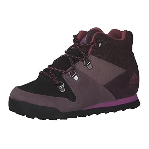 adidas climawarm snowpitch, sneakers unisex - bambini e ragazzi, shadow maroon/wonder oxide/pulse lilac, 32 eu
