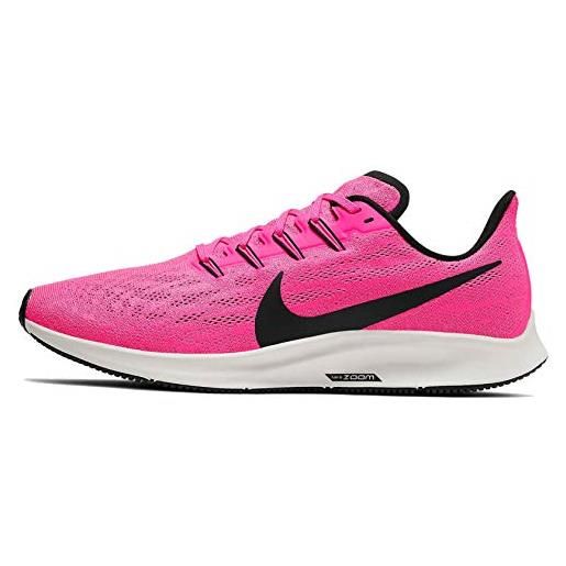 Nike air zoom pegasus 36, scarpe running uomo, pink blast/black/vapste grey, 49.5 eu