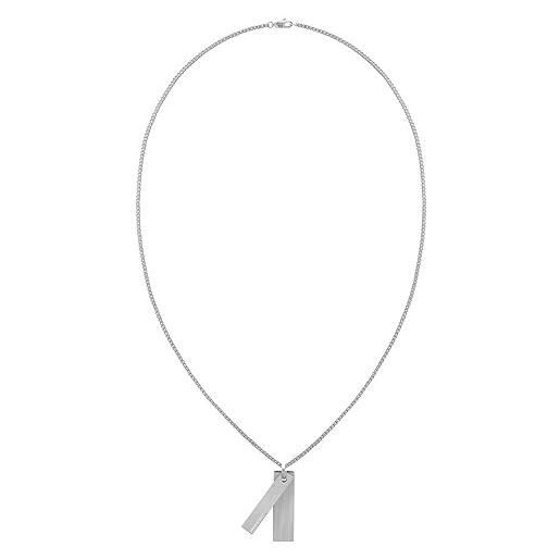 Calvin Klein collana da uomo collezione architectural lines in acciaio inossidabile - 35000413