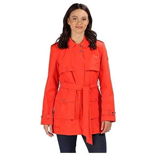 Regatta grier waterproof and breathable zip off hooded outdoor, giacca donna, fiery red, 12