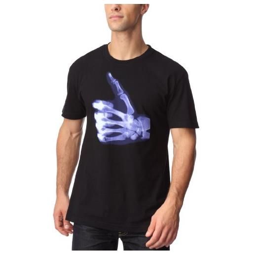 Globe - maglietta da uomo, nero (noir imprimé fluoresccent) (), s