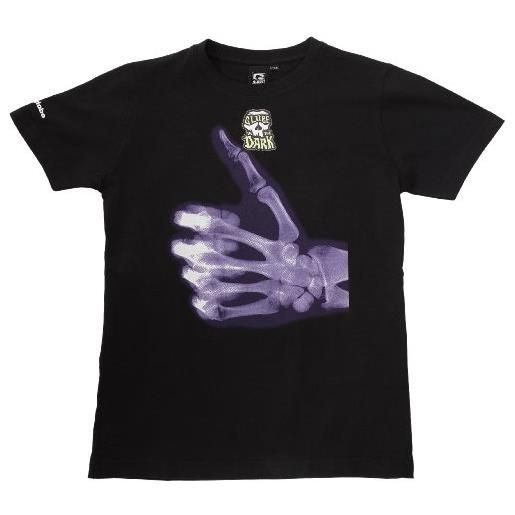 Globe boys x-ray - maglietta da ragazzo, bambina, noir imprimé fluoresccent, 8 anni