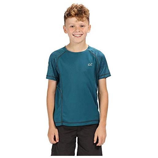 Regatta dazzler ii quick drying reflective active, t-shirt bambino, coral blush/coral blush, 13 anni