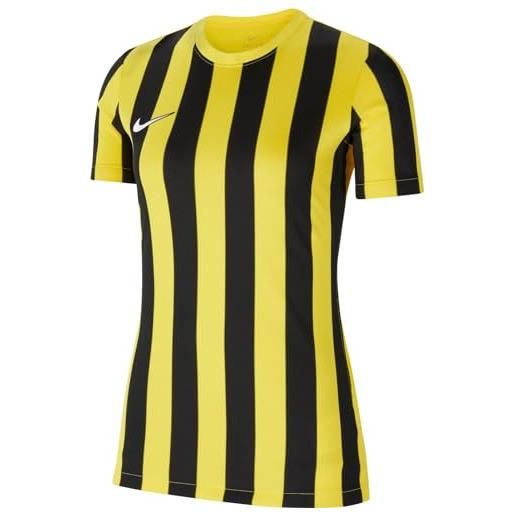 Nike - maglia da donna striped division iv jersey s/s, donna, maglia da donna. , cw3816-463, blu royal, nero e bianco. , m