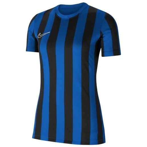Nike - maglia da donna striped division iv jersey s/s, donna, maglia da donna. , cw3816-719, giallo tour/nero/bianco, xl