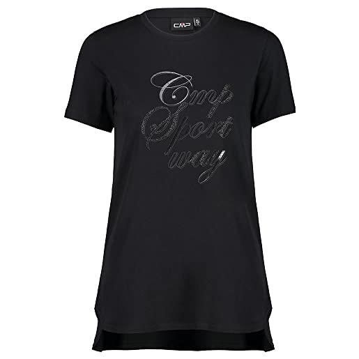 CMP jersey cotton-modal t-shirt sport way, girl, 50, nero