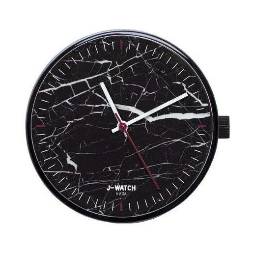 JUSTO orologio j watch quadrante cassa modello grande mm 40 (marmo nero)