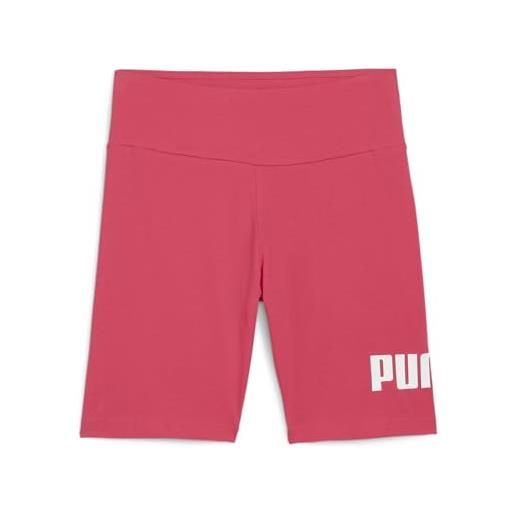 PUMA leggings essentials logo short donna l garnet rose pink