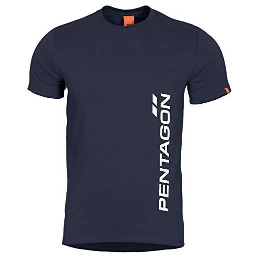 Pentagon uomo ageron t-shirt vertical midnight blue taglia m