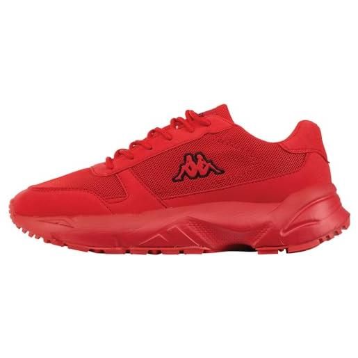 Kappa codice stile: 243379oc varik oc, scarpe da ginnastica unisex-adulto, colore: rosso, 36 eu